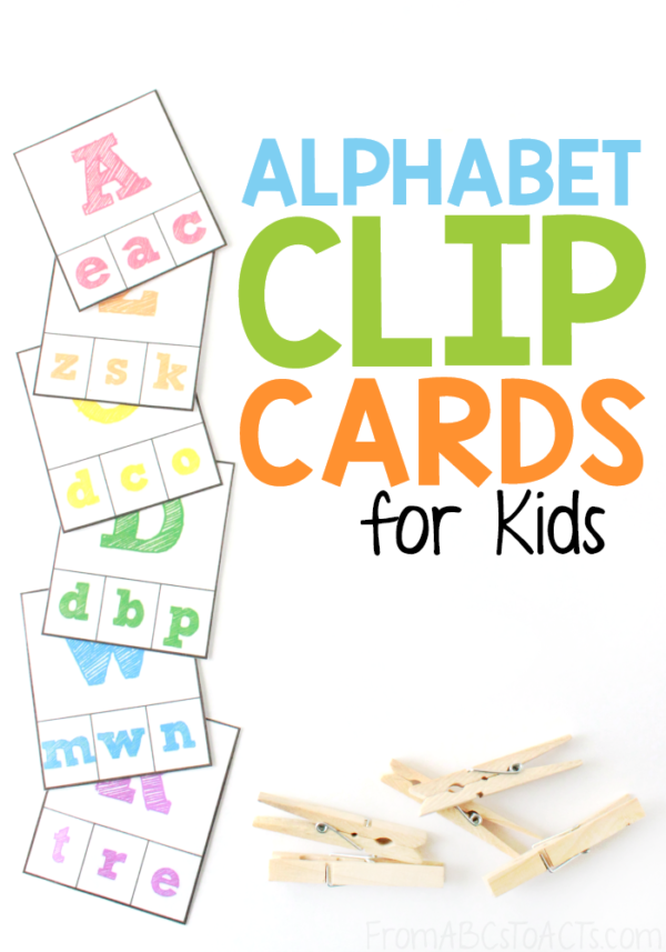 Alphabet Clip Cards From ABCs To ACTs