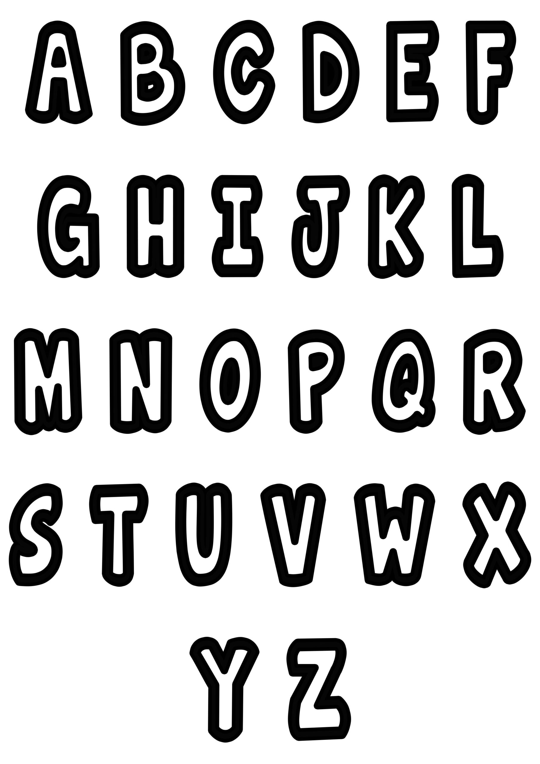 Alphabet Coloring Pages Free Download SimplyColoringPages