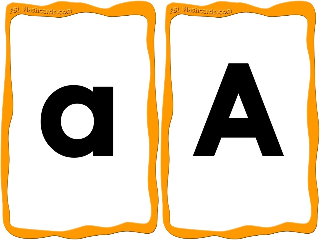 alphabet flash cards printable letters