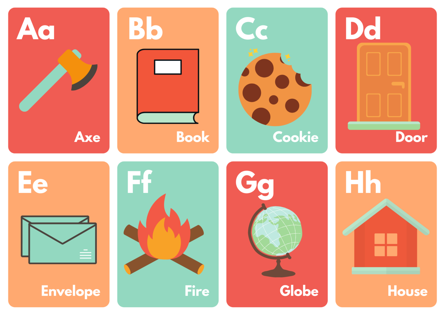 alphabet printable flash cards free printables.com