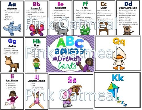 Alphabet Movement Cards Worksheets Library