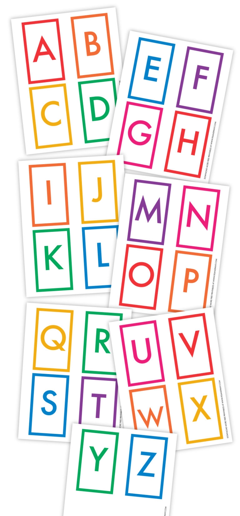 alphabet flash cards pdf printable