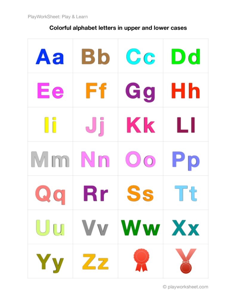 Alphabet Upper And Lowercase Printable We Love Printables