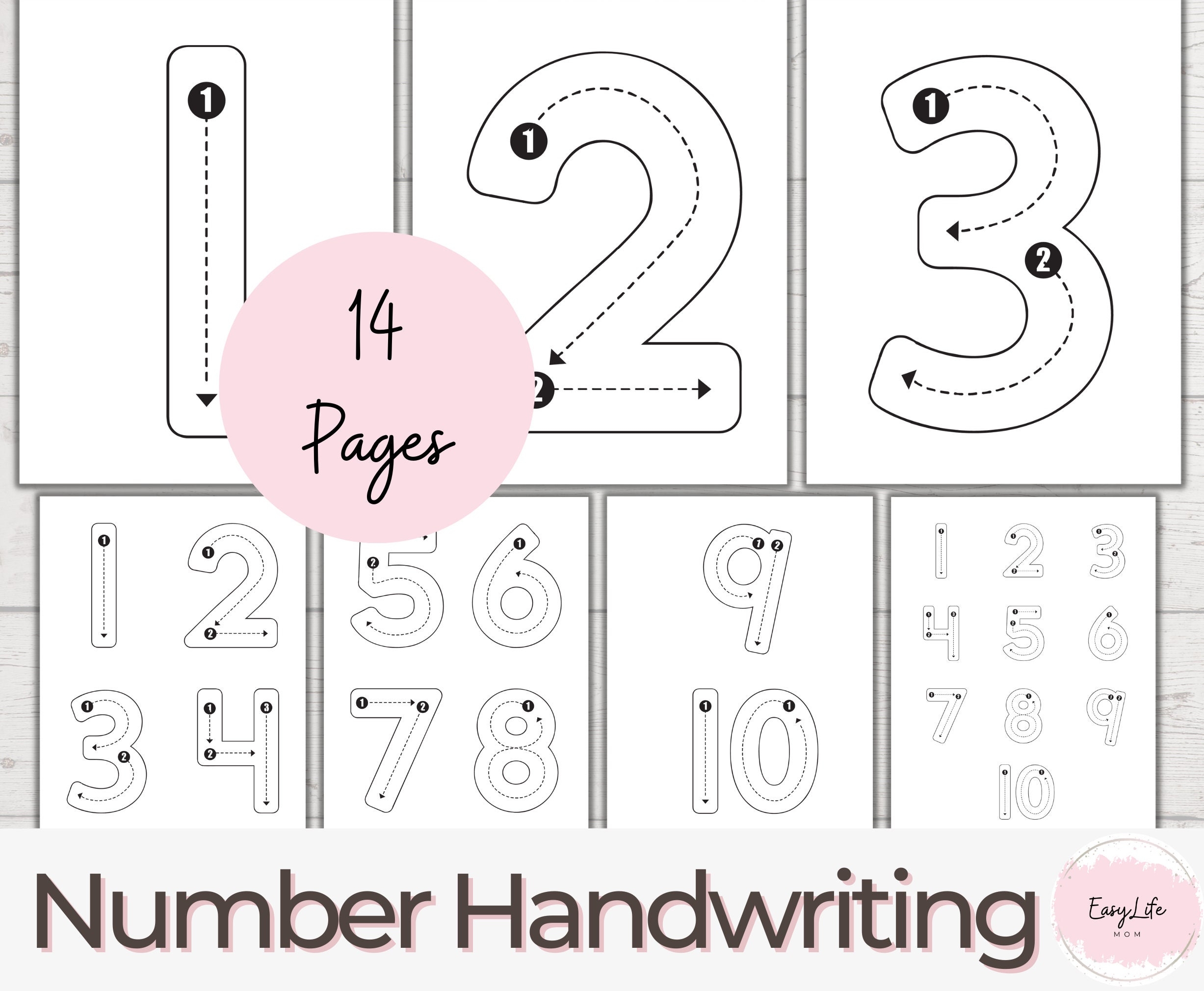 Alphabet Writing Worksheets ABC Writing Practice Books For Preschool 