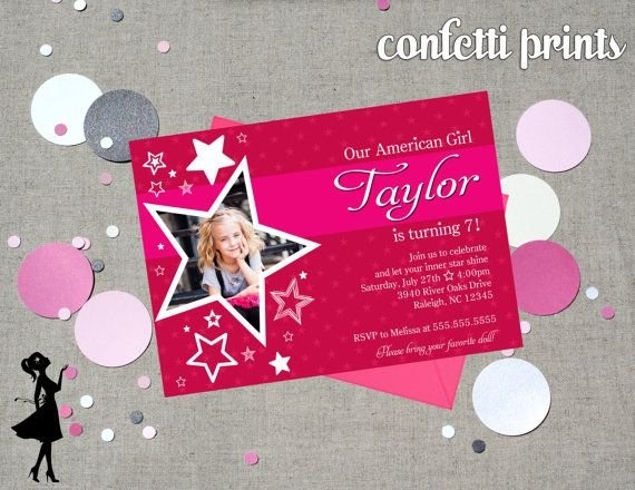 American Girl Birthday Card Printable