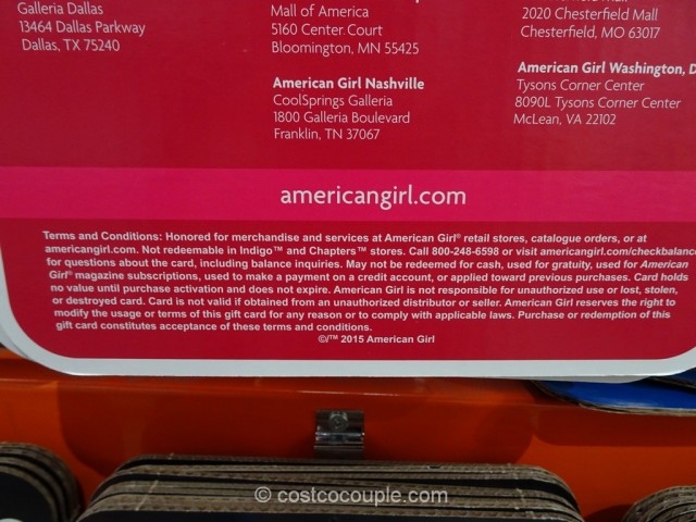 American Girl Gift Card
