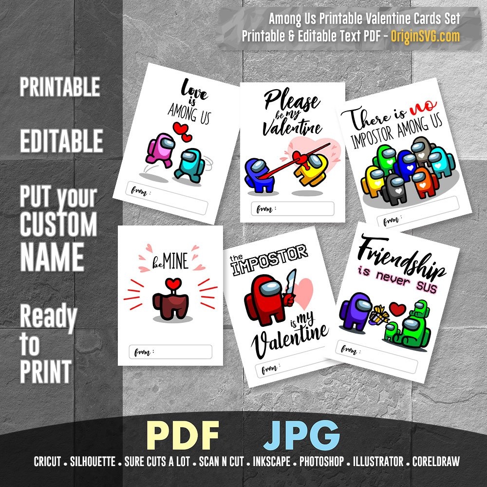 among us cards printable