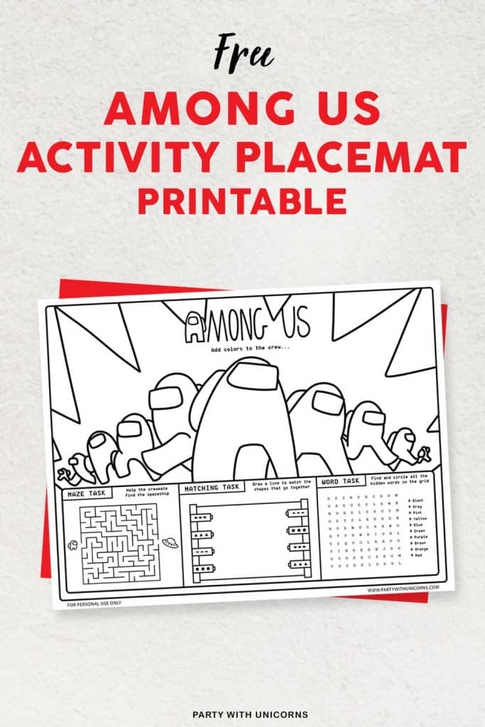 Among Us Valentine Cards Printable