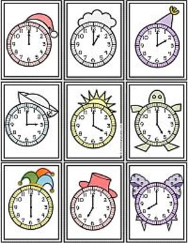 Analog And Digital Clock Flash Cards By ElementaryStudies TpT