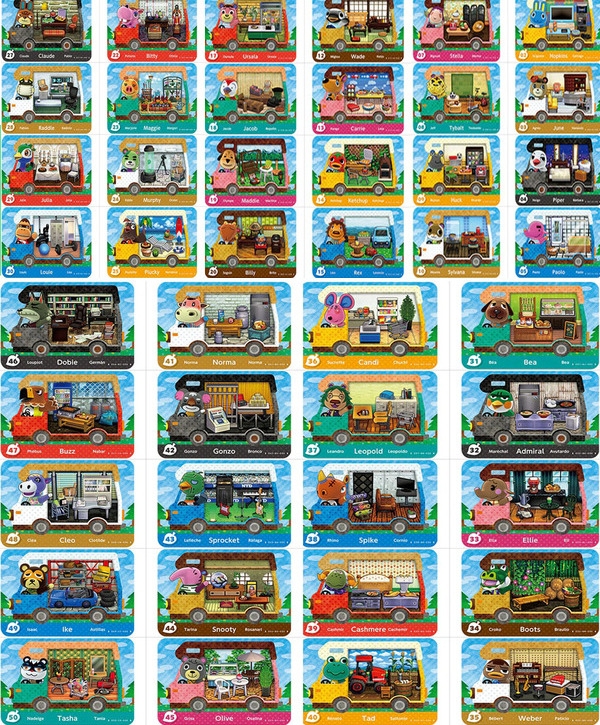 Animal Crossing New Leaf Amiibo Cards NFC Amiibo Cards Compatible