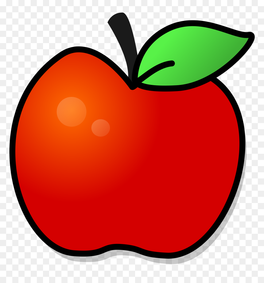 Apple Cliparts Transparent Tumblr Red Apple Template Printable HD 