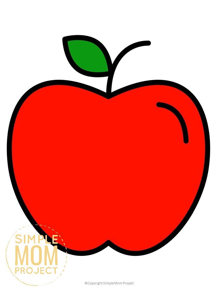 Apple Template Printable Free Printable Large Medium Small Apple 