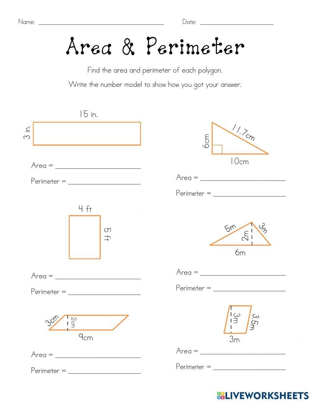 2d shapes worksheet
