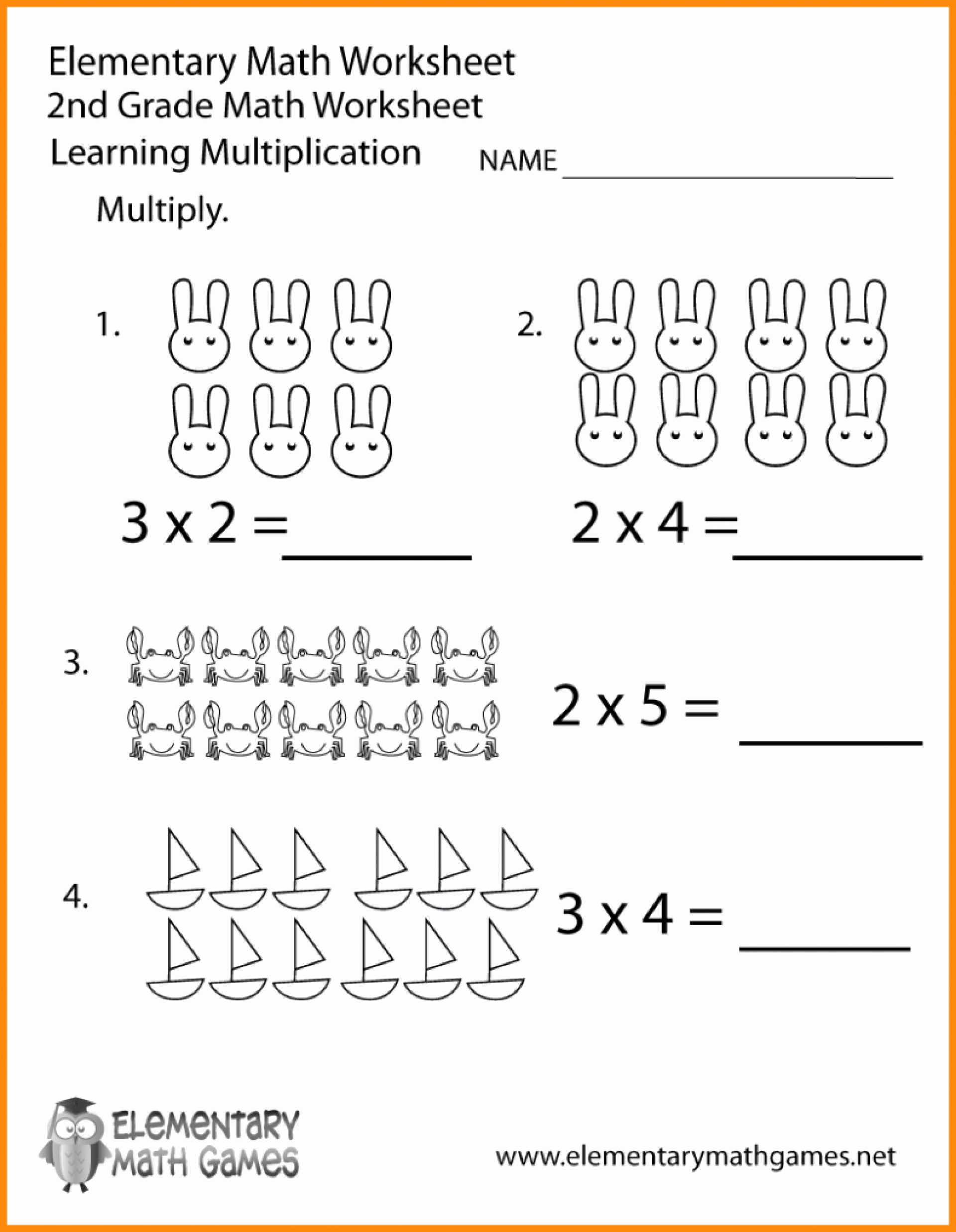 array worksheets 2nd grade