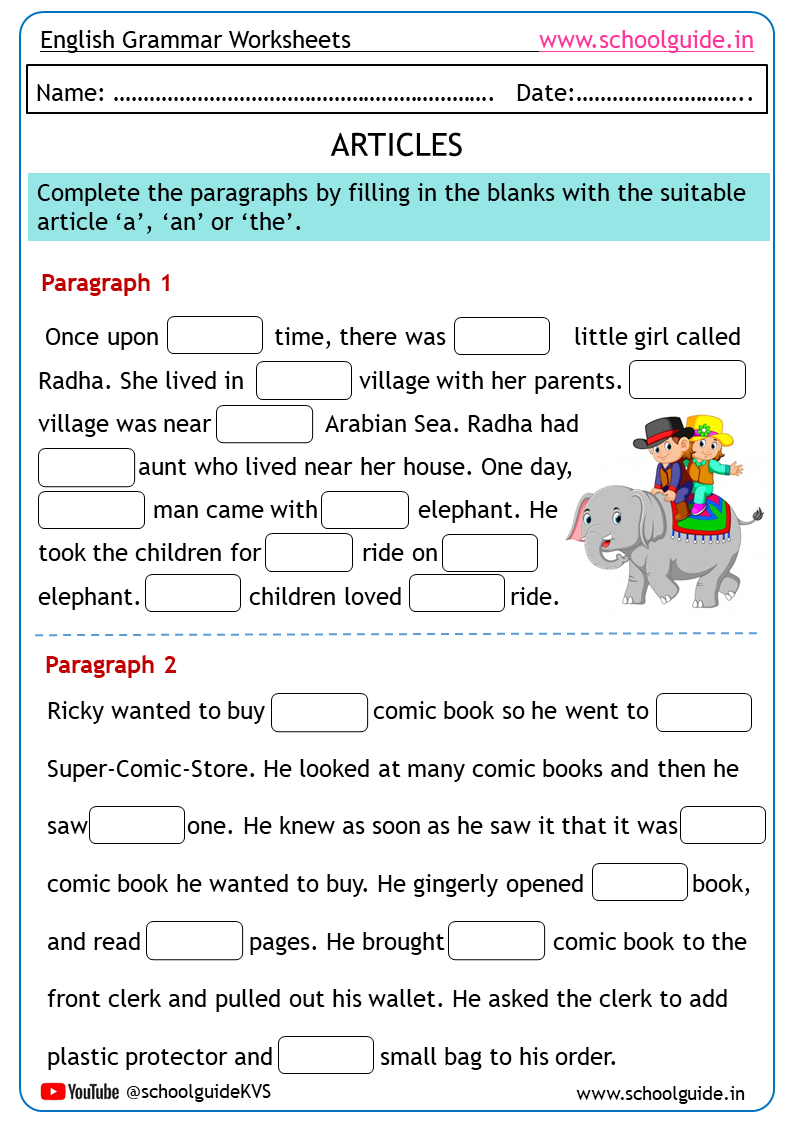 Articles Worksheets Worksheets Library