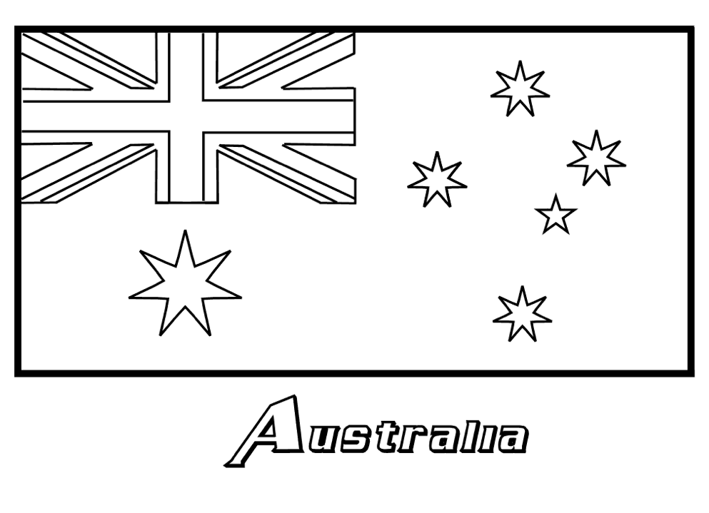 Flag Coloring Page