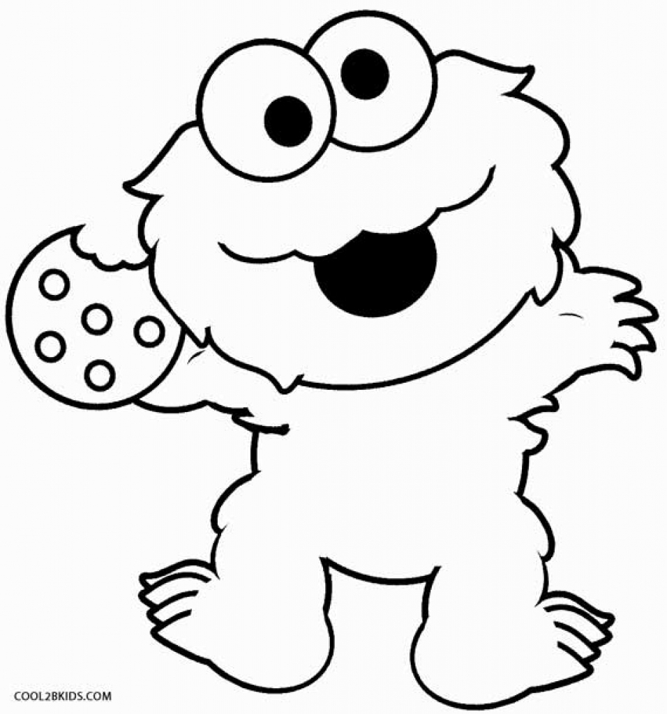 Baby Cookie Monster Coloring Page At GetDrawings Free Download