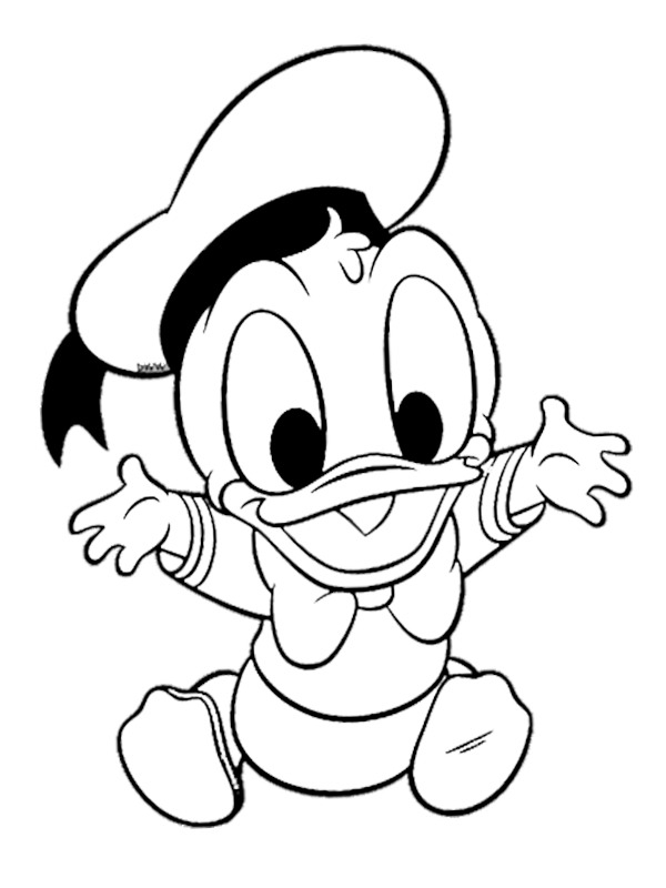 Donald Duck Coloring Page