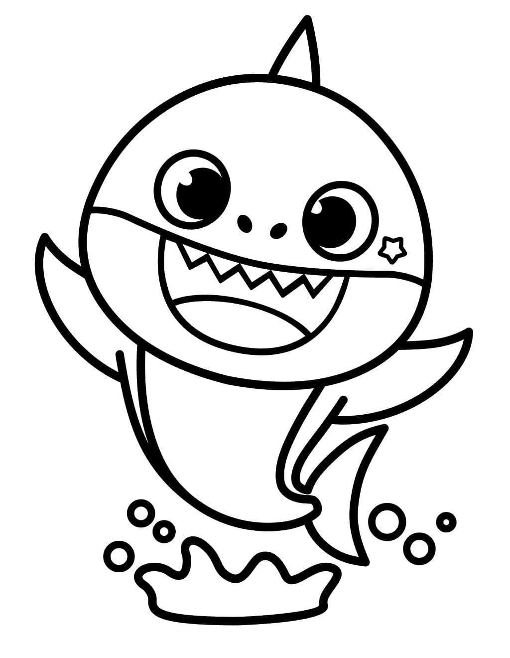Baby Shark Family Coloring Page Free Printable Coloring Pages For Kids