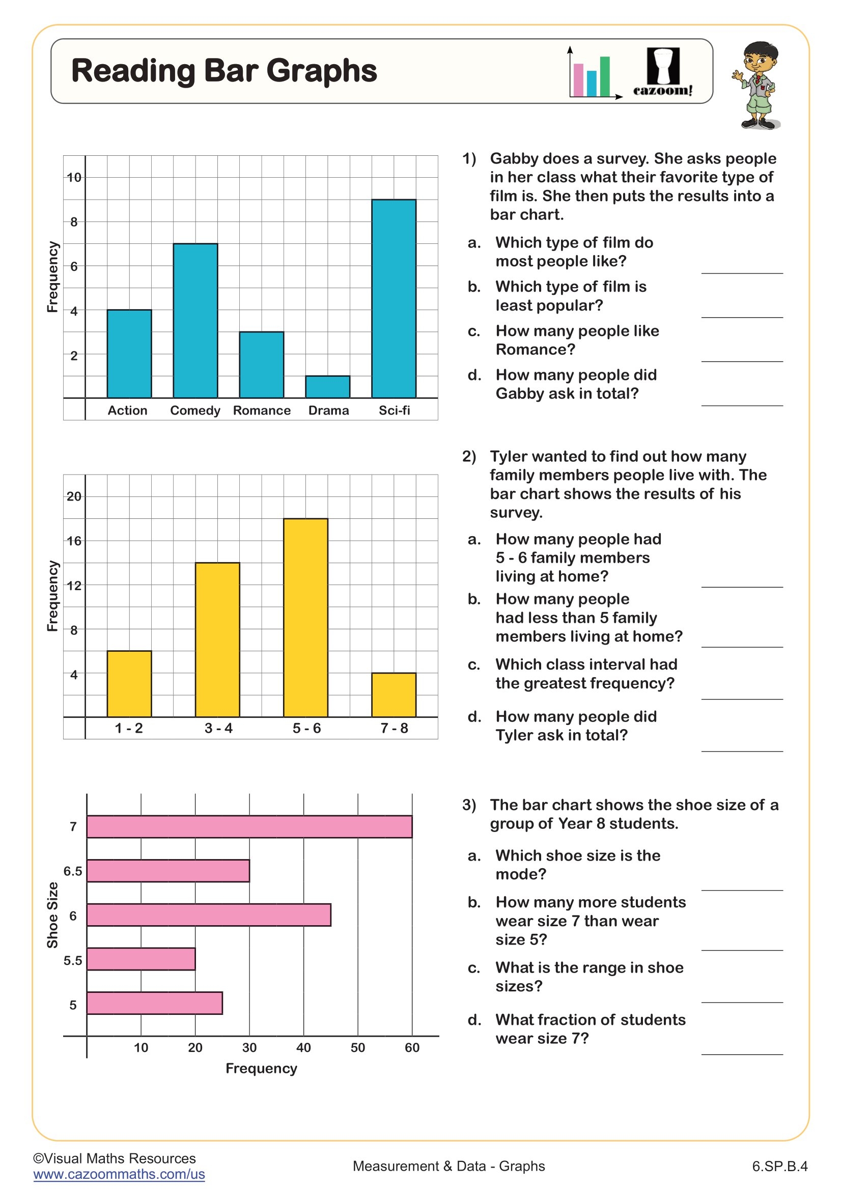 Bar Graphs 2nd Grade Worksheets Library