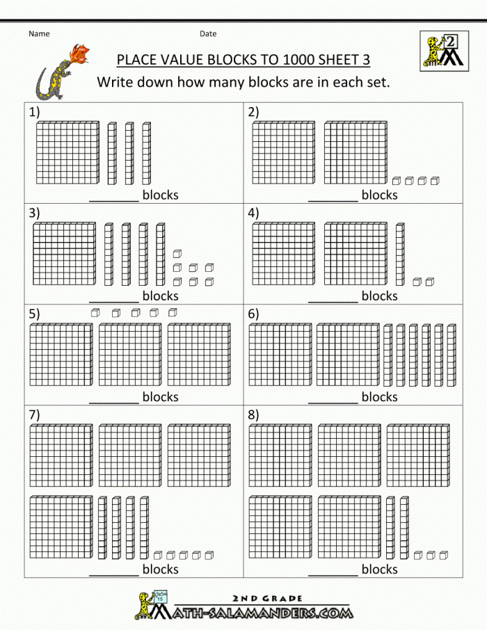 base ten worksheets