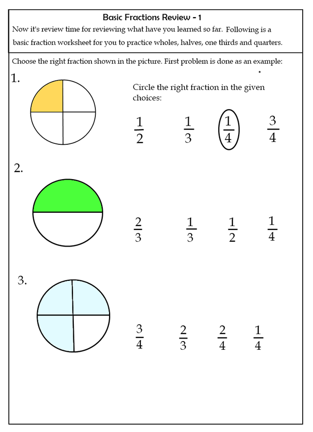 Basic Fractions Worksheets Steemit Worksheets Library