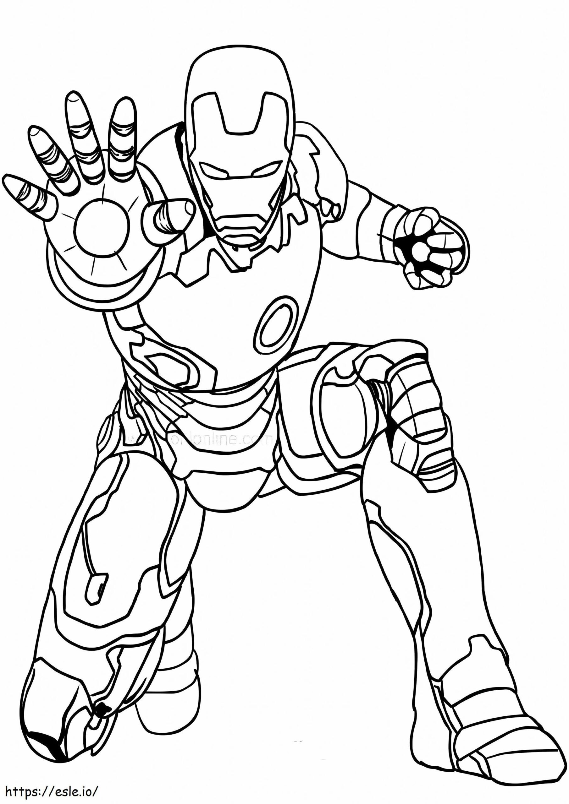 Basic Ironman Coloring Page