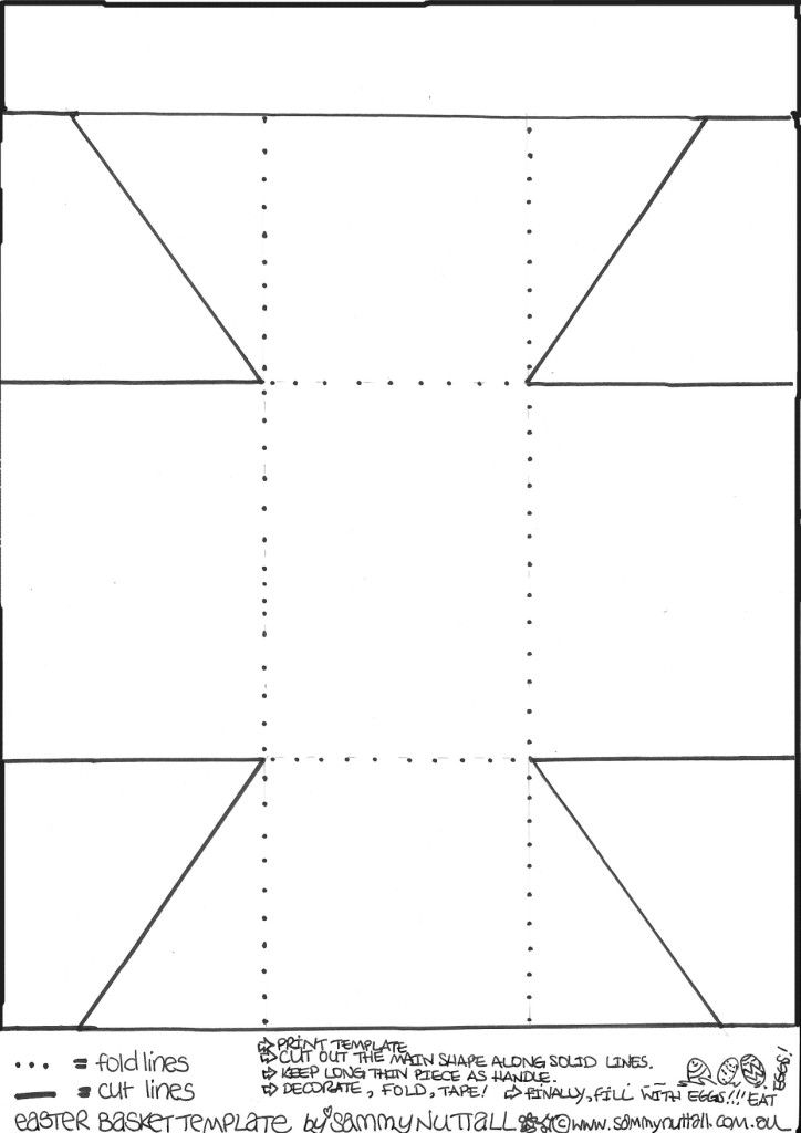 free printable basket template