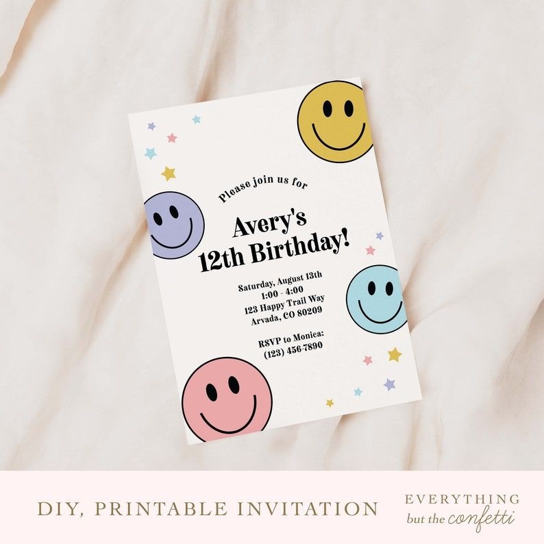 Bday Party Theme Kids Birthday Party Invitations Birthday Ideas 