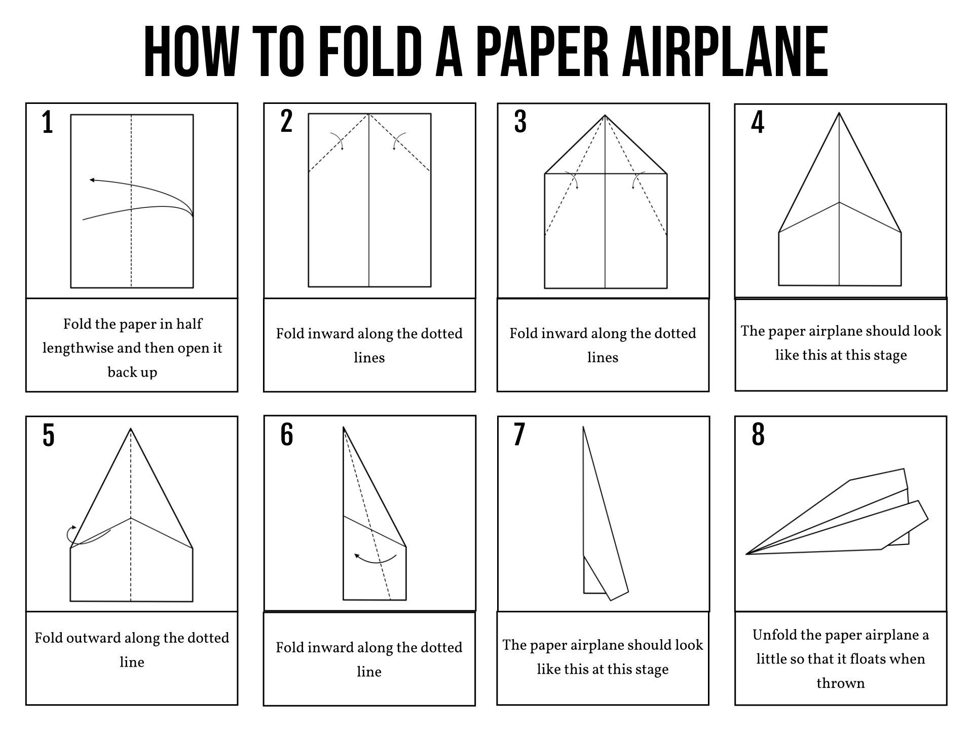 Beginner Free Printable Paper Airplane Templates Fillable Form 2025