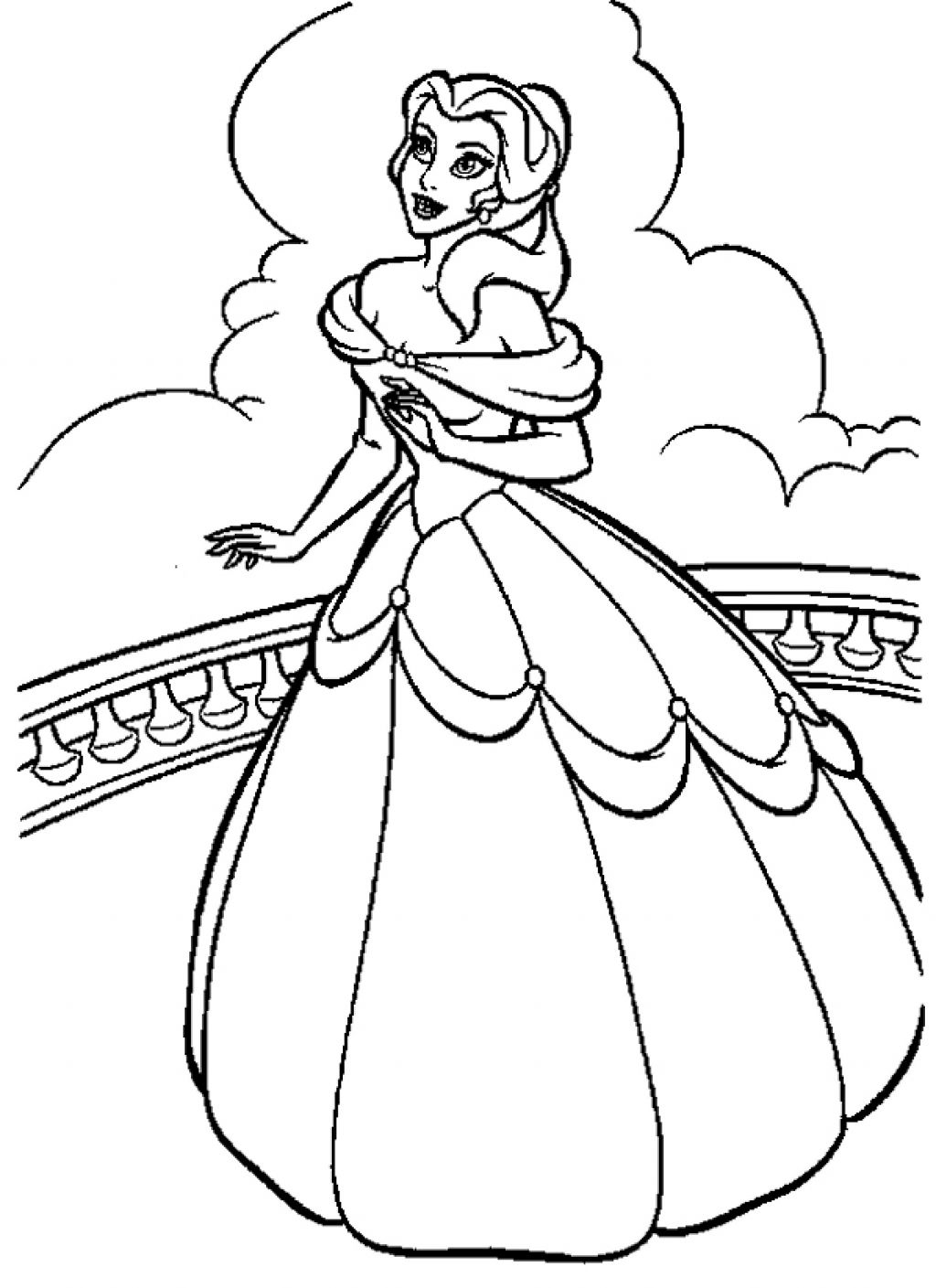 Belle Disney Coloring Pages Coloring Pages
