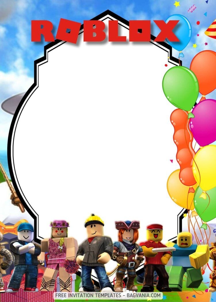 Best 13 FREE Roblox Themed Birthday Invitation Templates Artofit