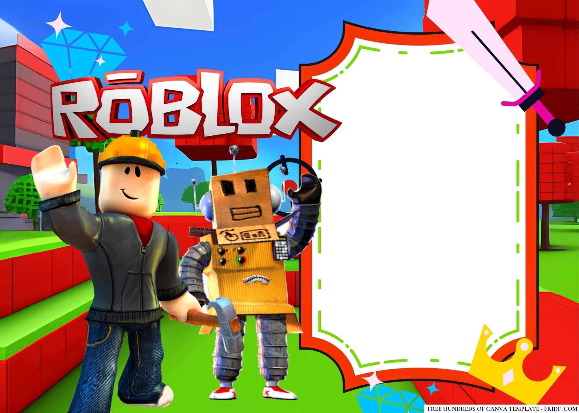 Best 13 FREE Roblox Themed Birthday Invitation Templates Artofit