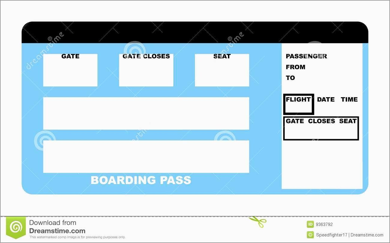 Best Of Airline Ticket Invitation Template Free Download Best Of In 