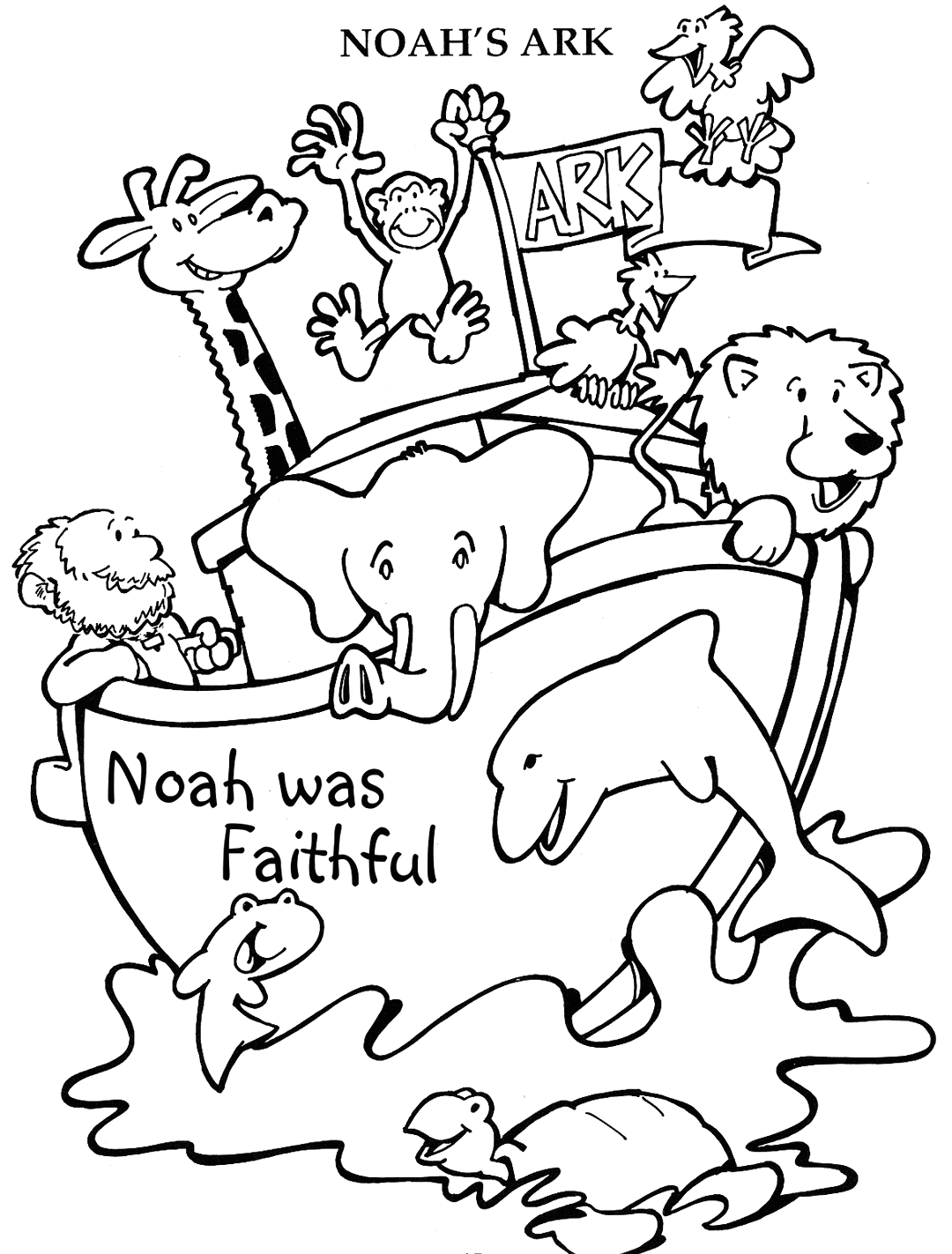 Noahs Ark Coloring Page