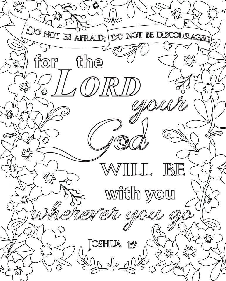 Easy Bible Verse Coloring Pages