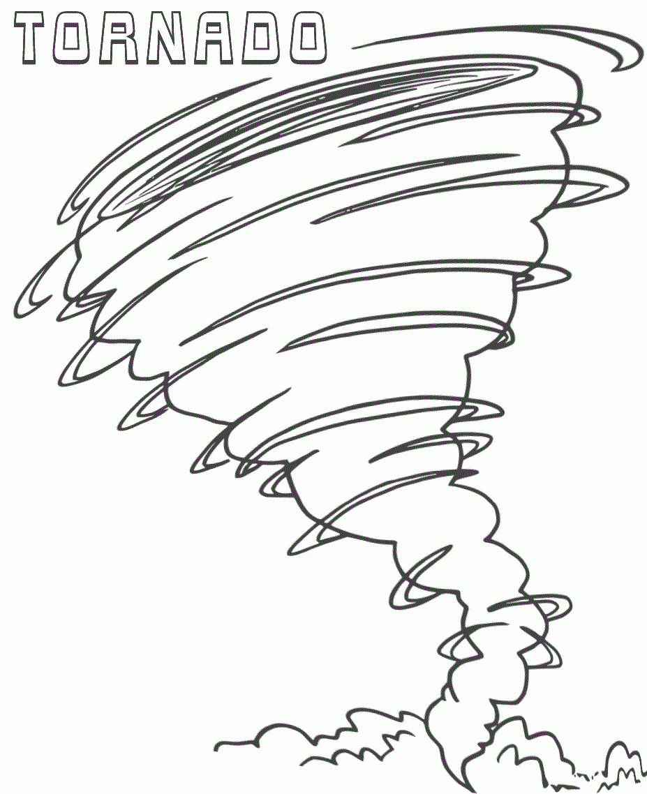 Coloring Pages Tornado