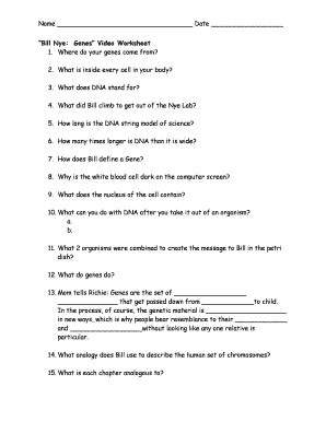 Bill Nye Evolution Video Worksheet By Mayberry In Montana TPT 