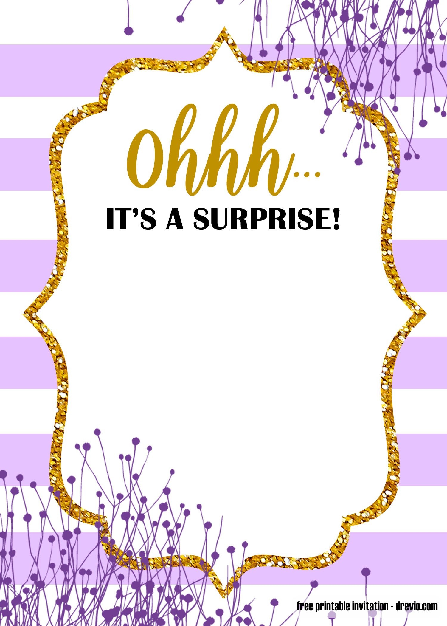 printable birthday invite template free