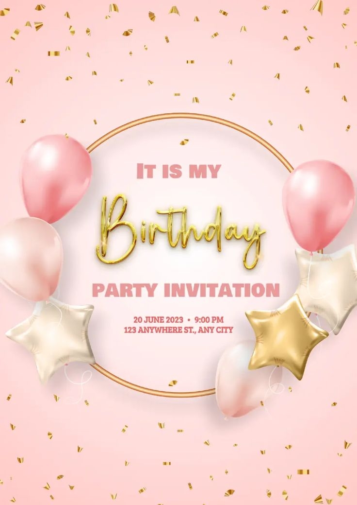 Birthday Party Invitation Template Free Google Docs Template