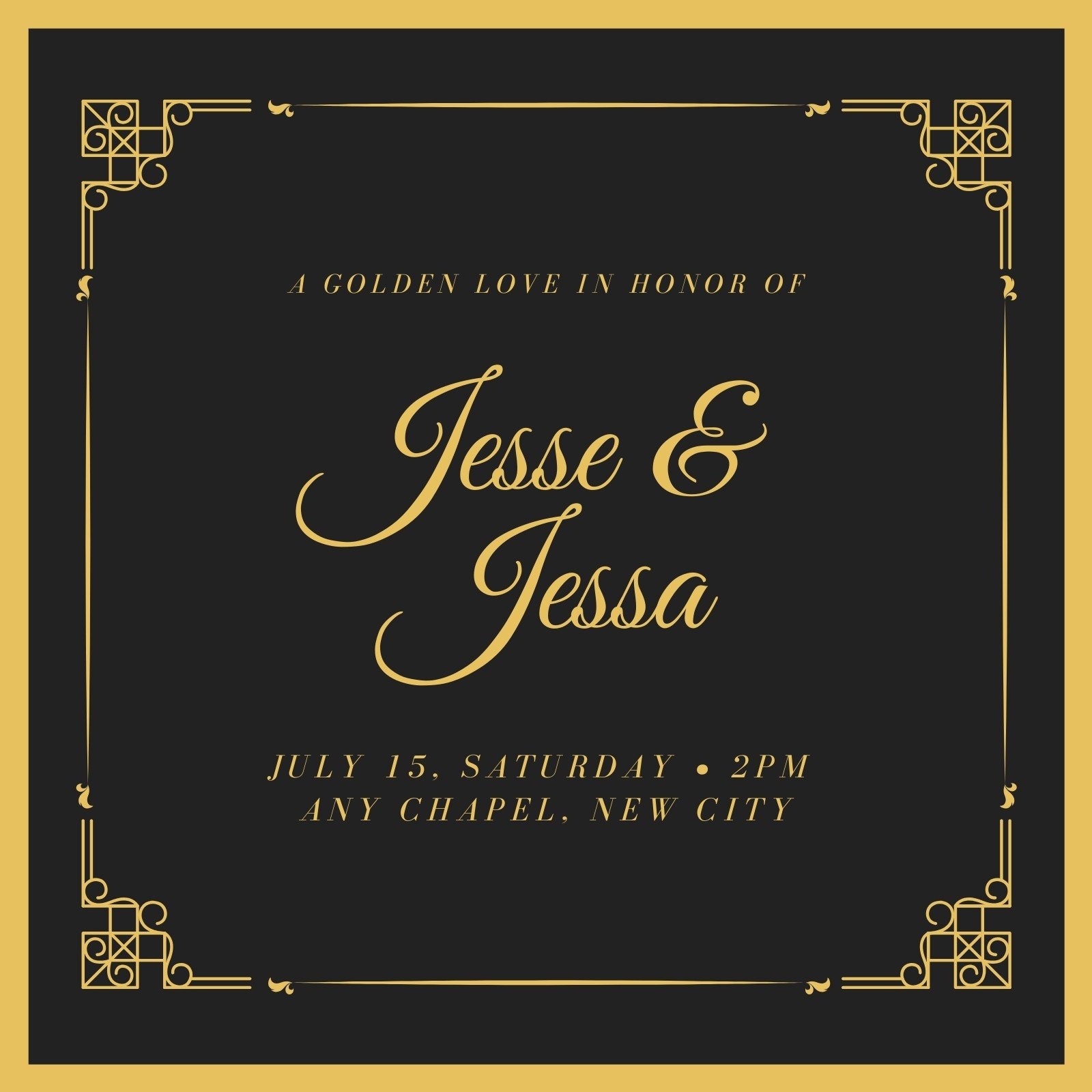 red and gold wedding invitation templates