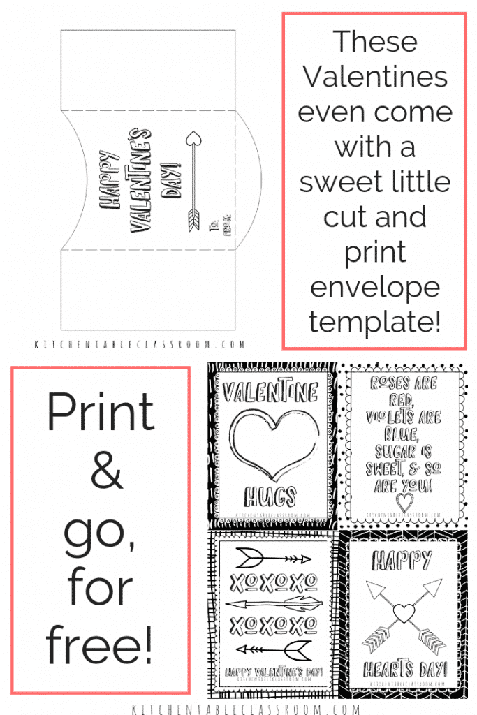 adult v day card printables black and white