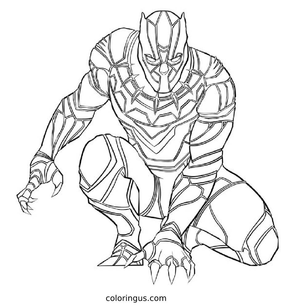 Panther Coloring Pages