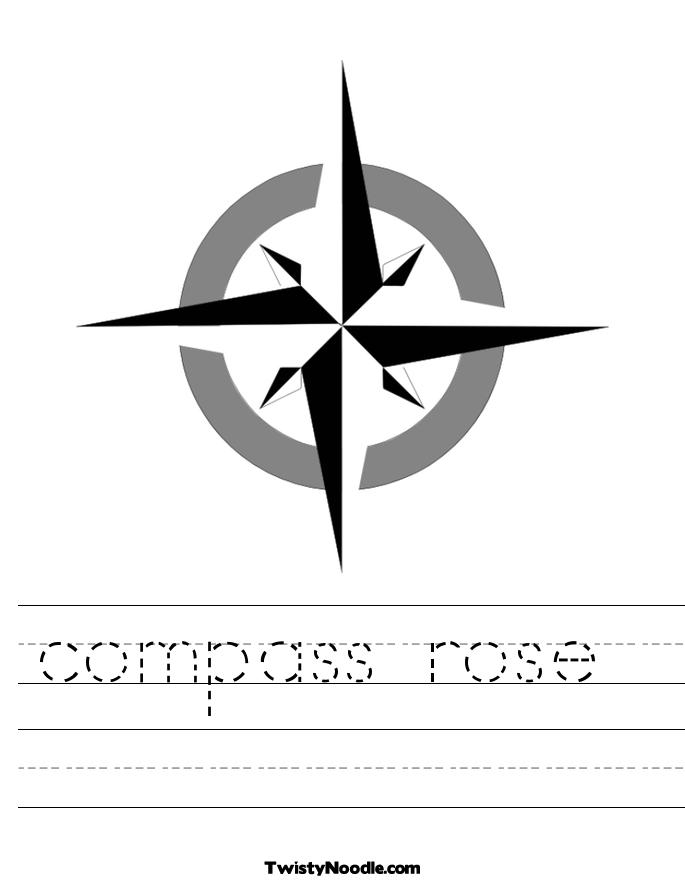 compass rose worksheet