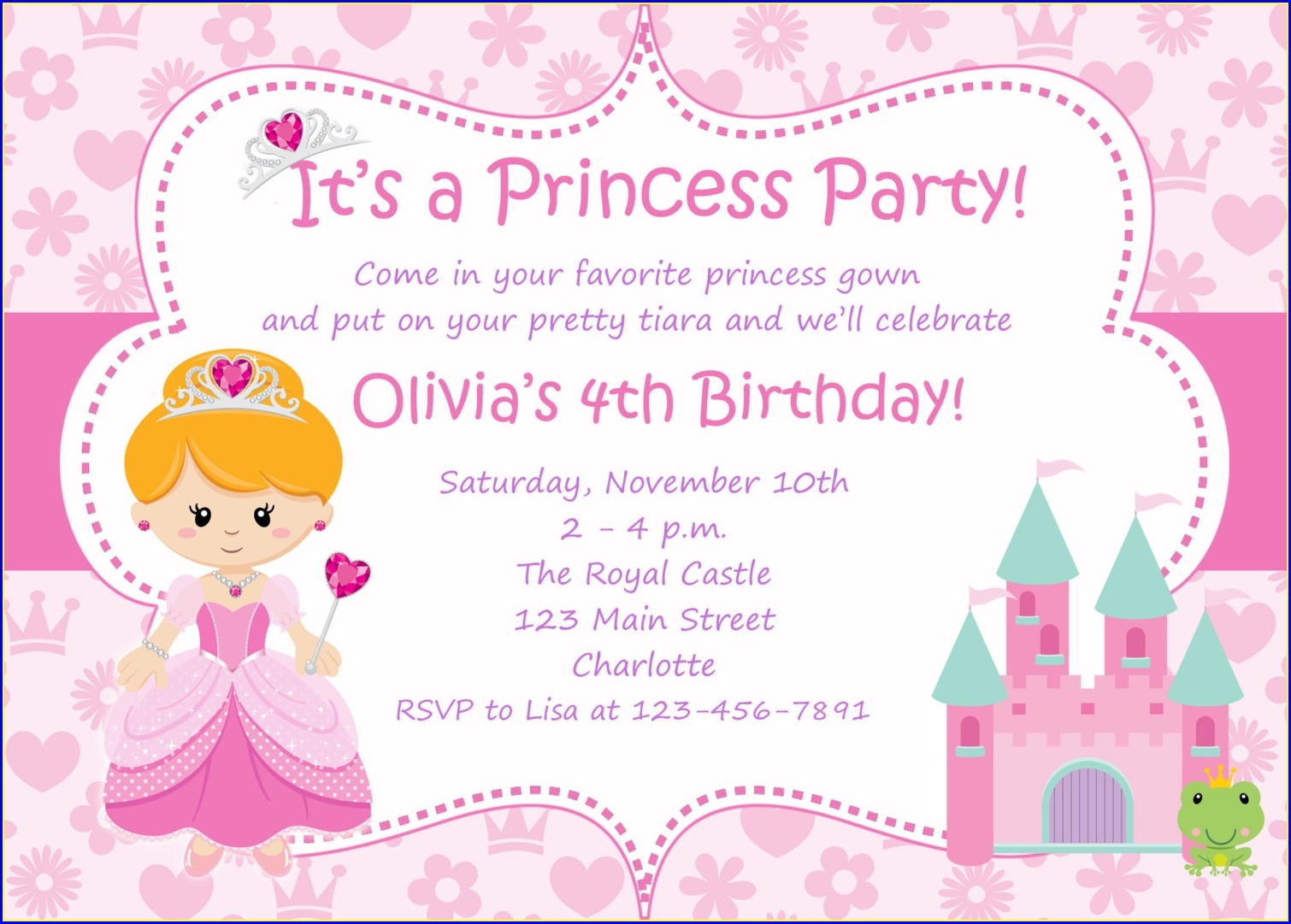 Blank Princess Belle Invitation Templates Invitations Resume Examples