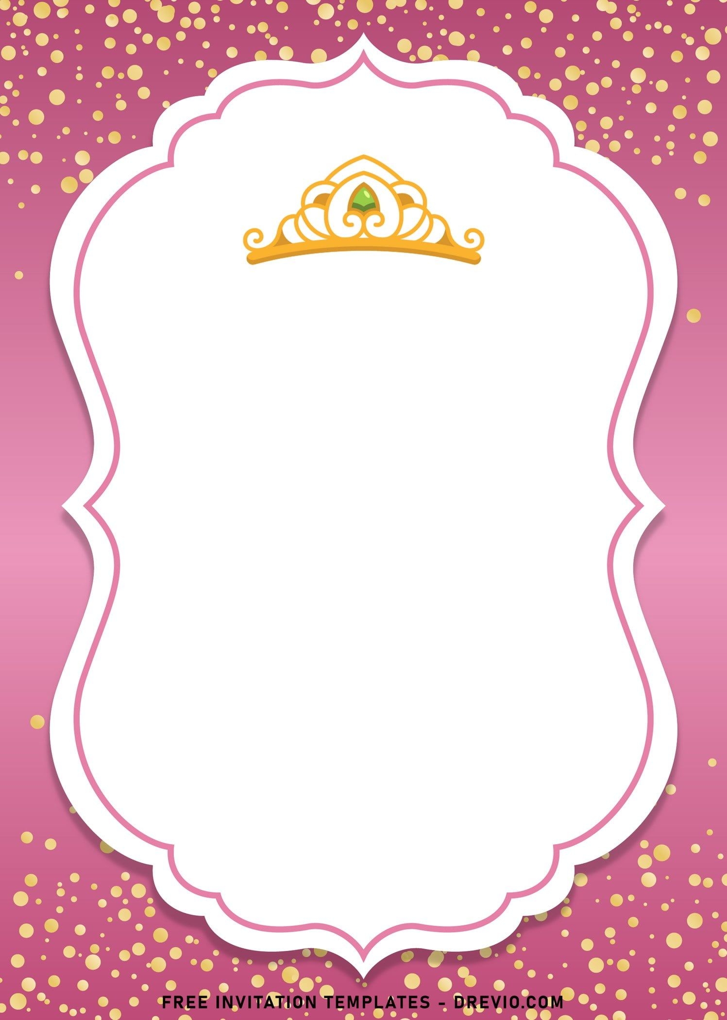 royal theme invitation template