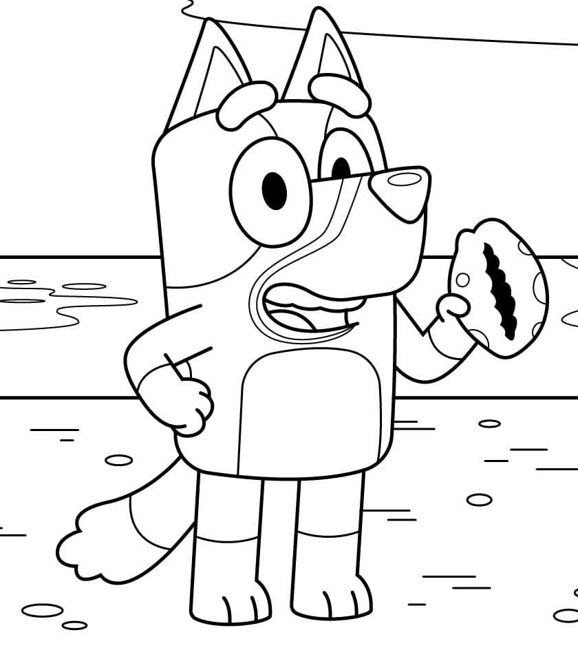 free bluey printable coloring pages