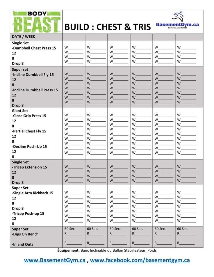 body beast worksheets