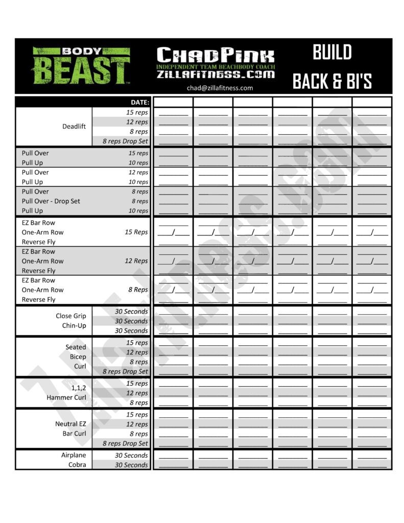 Body Beast Worksheets Worksheets Library