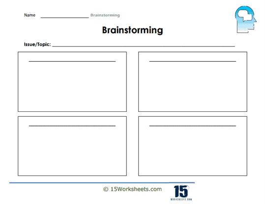 Brainstorming Worksheets 15 Worksheets Worksheets Library